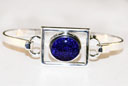 Blue irridescent bangle