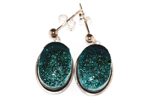 Green ear-rings dropper set