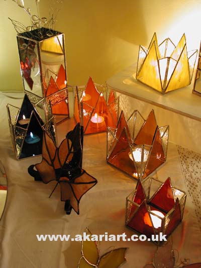 A range of free-standing Candle holders in different finishes