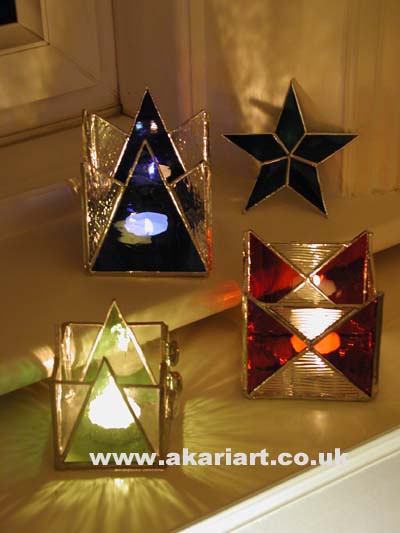 A range of free-standing Candle holders in different finishes