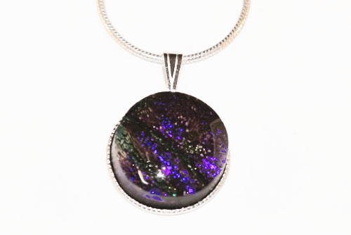 Purple dichroic Pendant